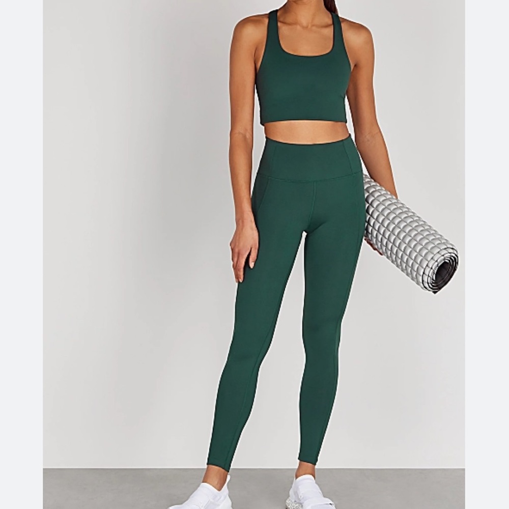 *SOLD* Full Set GirlfriendCollective Compressive High Rise Leggings + Paloma Bra - Picture 1 of 11